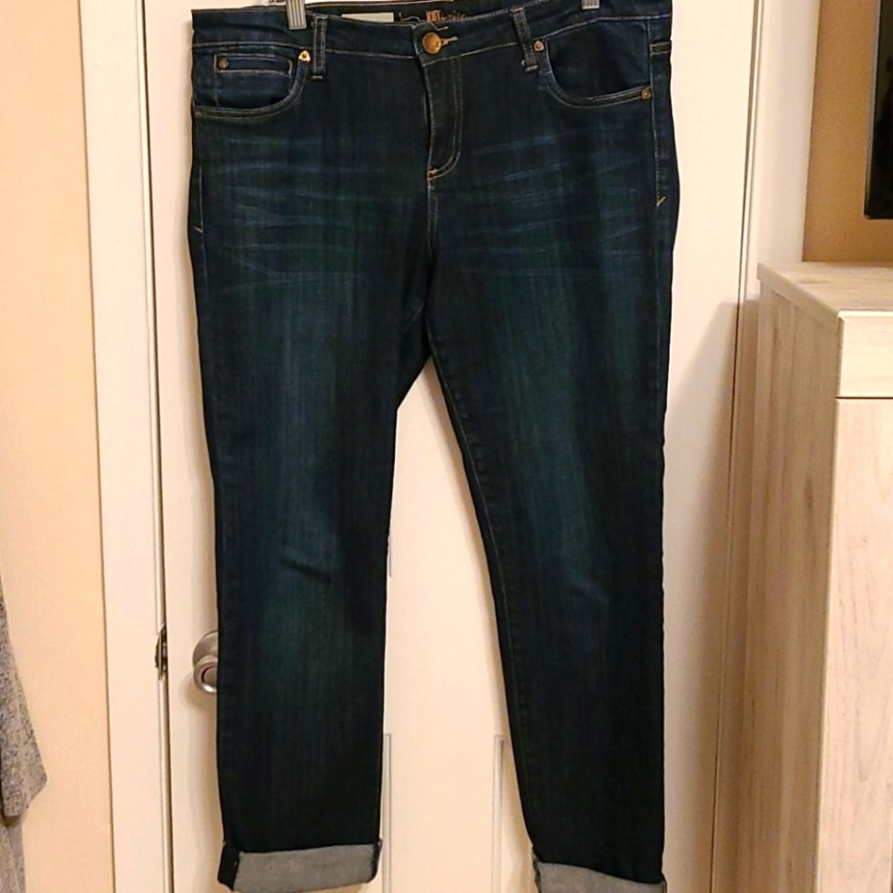 Kut from the Cloth "Catherine" blue jeans, sz 12